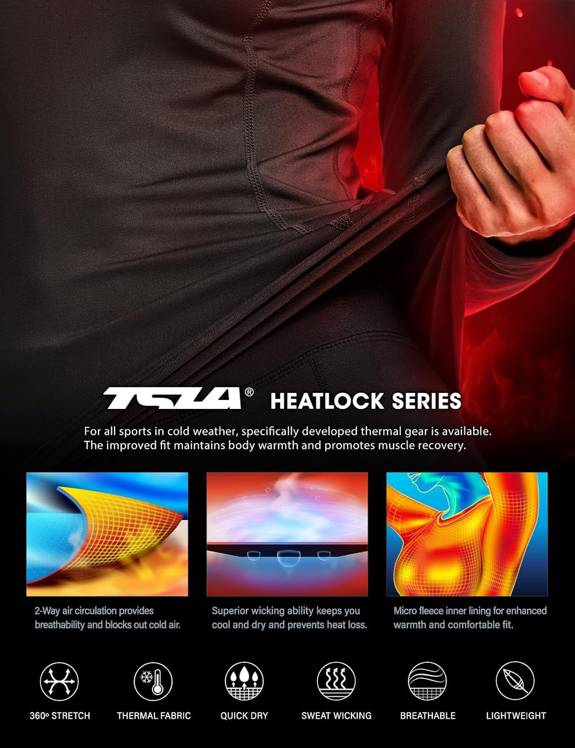 Women'S Thermal Long Sleeve Tops, Mock Turtle & Crew Neck Shirts, Fleece Lined Compression Base Layer