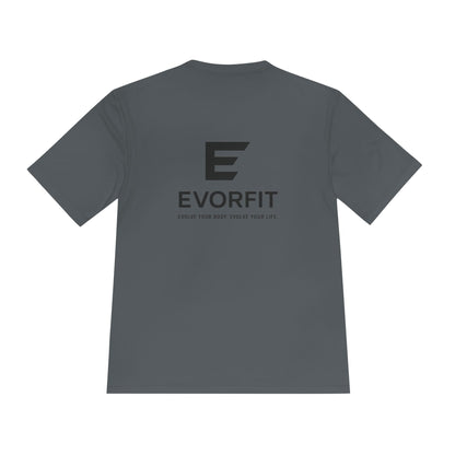 EVORFIT™ Mode Black Edition — Unisex Performance Tee | Premium Moisture-Wicking Shirt