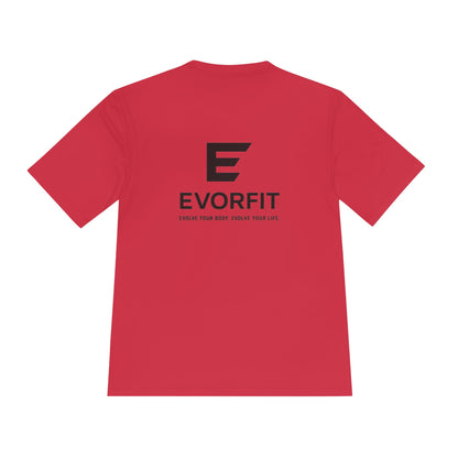 EVORFIT™ Mode Black Edition — Unisex Performance Tee | Premium Moisture-Wicking Shirt